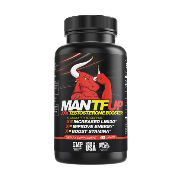 ManTfup testosterone booster bottle