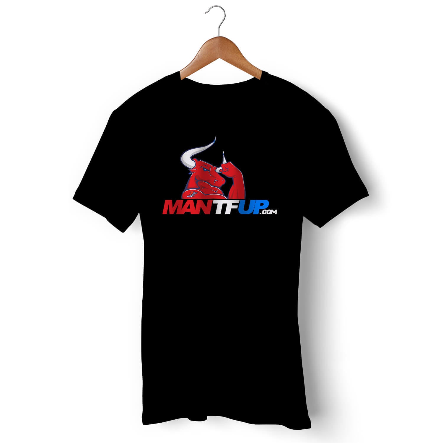 MANTFUP Men's Black T Shirt